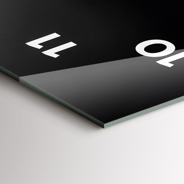 Zegar szklany pionowy Kwiat orchidei na wodzie