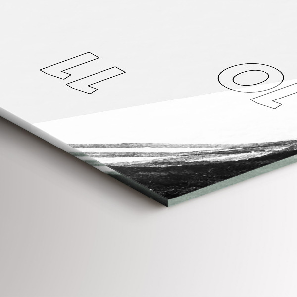 Zegar szklany pionowy Portret kobiety