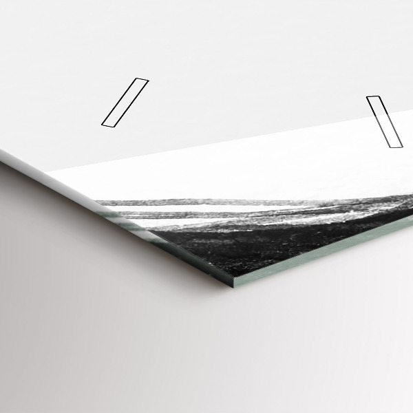 Zegar szklany pionowy Portret kobiety