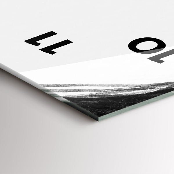 Zegar szklany pionowy Portret kobiety