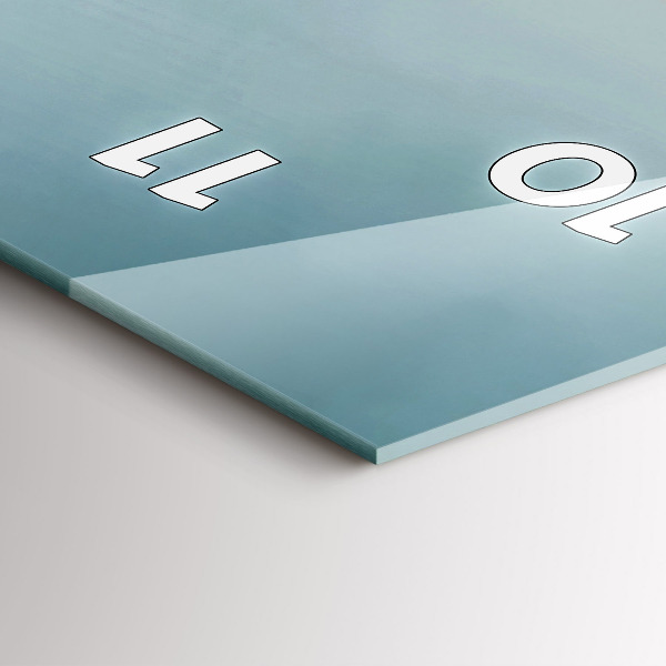 Zegar szklany pionowy Surrealistyczny flaming