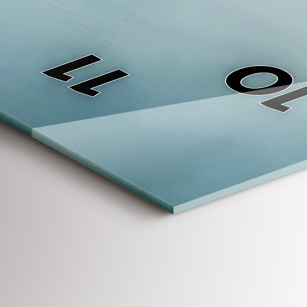 Zegar szklany pionowy Surrealistyczny flaming