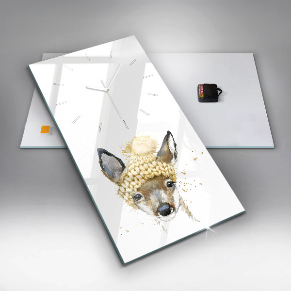 Zegar szklany pionowy Sarenka