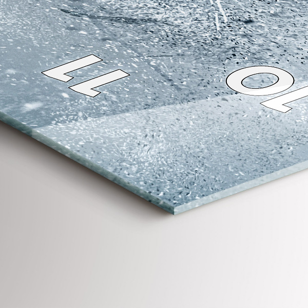 Zegar szklany pionowy Biegnący człowiek