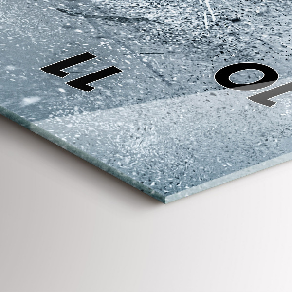 Zegar szklany pionowy Biegnący człowiek