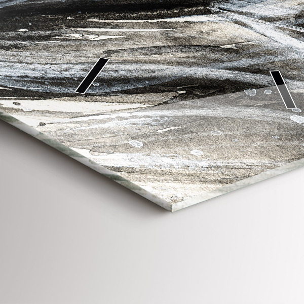 Zegar szklany pionowy Malowany portret