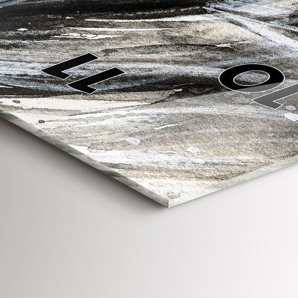 Zegar szklany pionowy Malowany portret