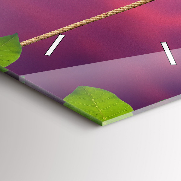 Zegar szklany pionowy Domek dla ptaków