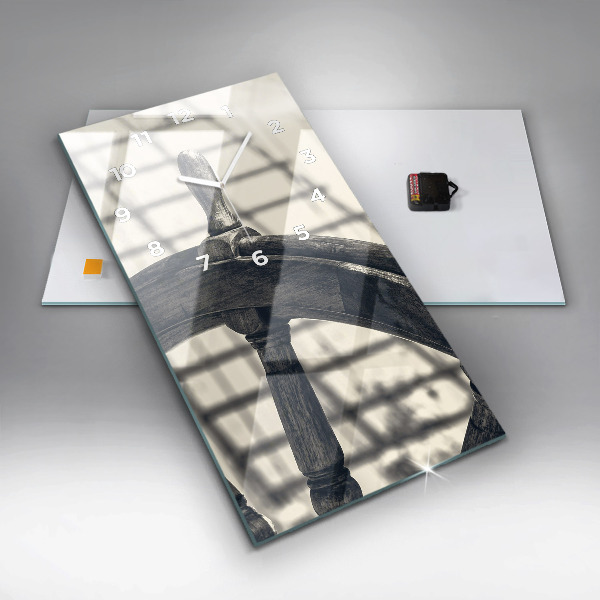 Zegar szklany pionowy Starożytny statek