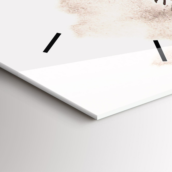 Zegar szklany pionowy Galopujące konie