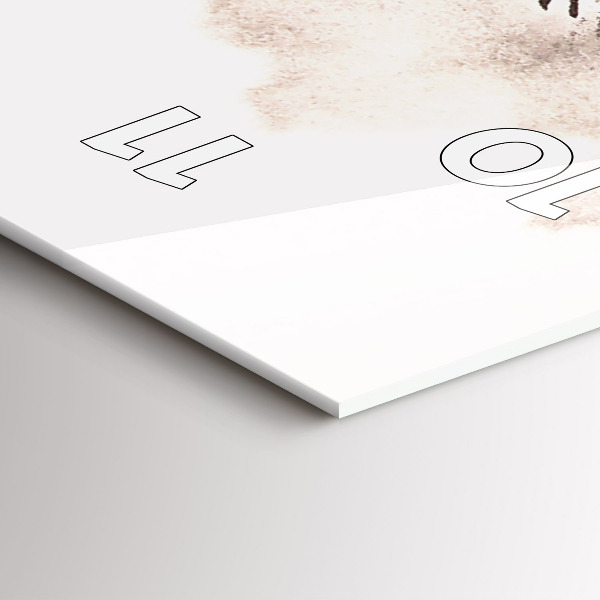 Zegar szklany pionowy Galopujące konie