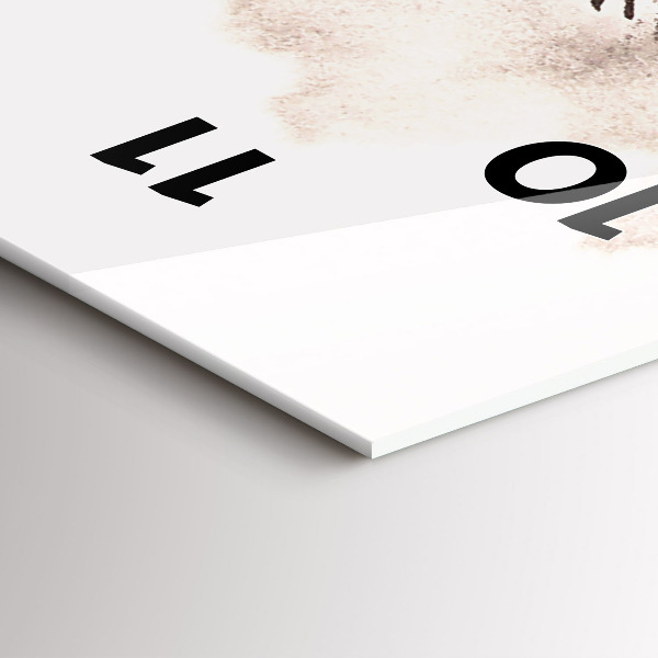 Zegar szklany pionowy Galopujące konie