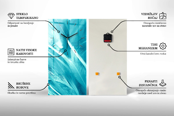 Zegar ścienny pionowy Malarstwo Kobiety