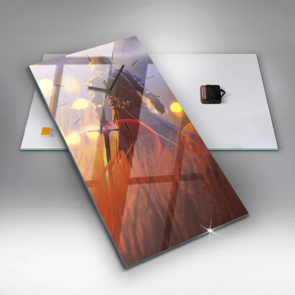 Zegar ścienny pionowy Rycerz z mieczem