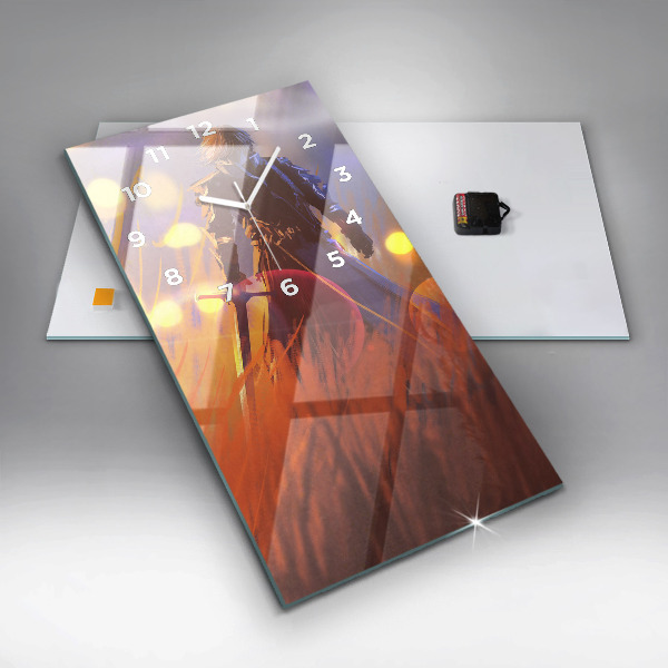 Zegar ścienny pionowy Rycerz z mieczem