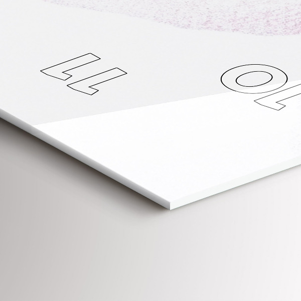 Zegar ścienny pionowy Suche kwiaty maki