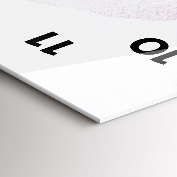 Zegar ścienny pionowy Suche kwiaty maki