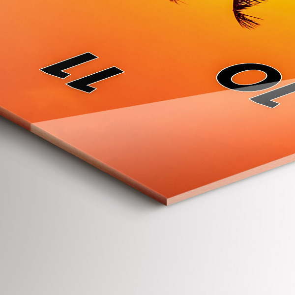 Zegar szklany pionowy Tajlandia plaża Klong Prao