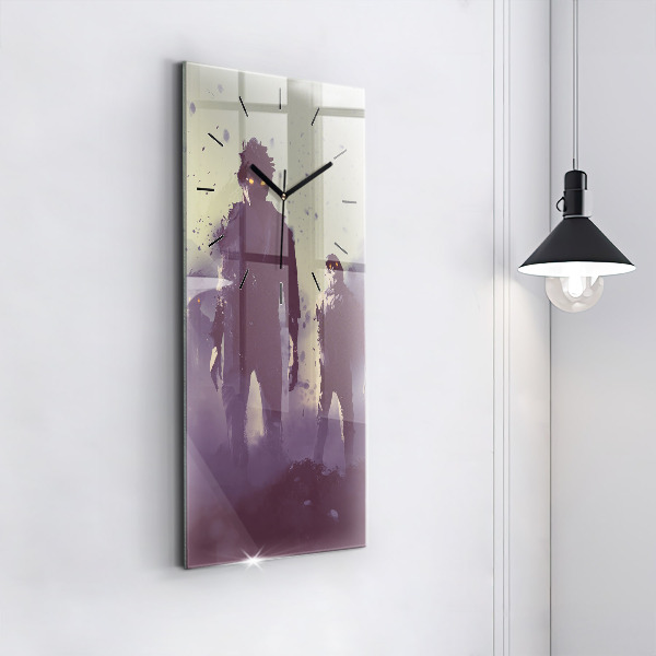 Zegar ścienny pionowy Zombie w nocy – halloween