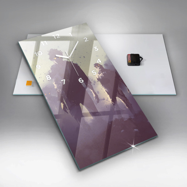 Zegar ścienny pionowy Zombie w nocy – halloween