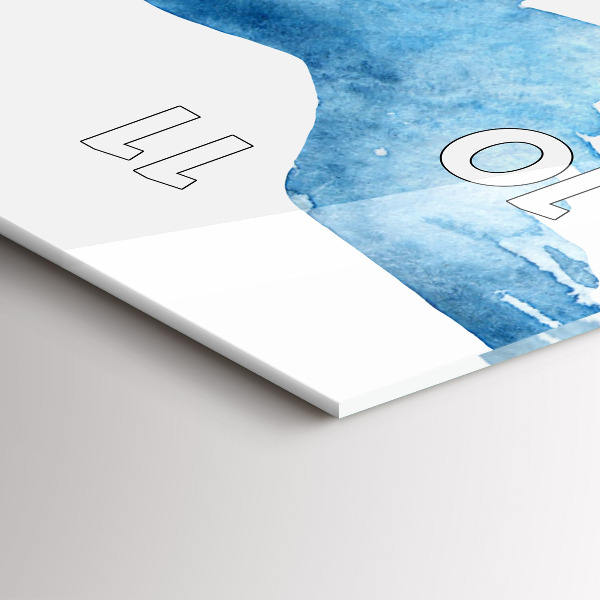 Zegar ścienny pionowy Latające błękitne ptaki