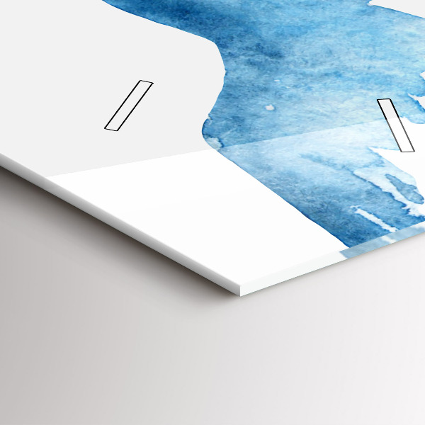 Zegar ścienny pionowy Latające błękitne ptaki