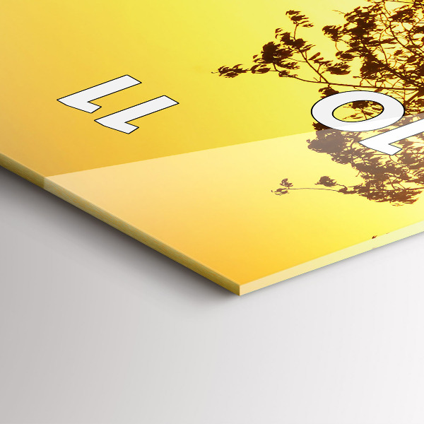 Zegar ścienny pionowy Mgła o wschodzie słońca