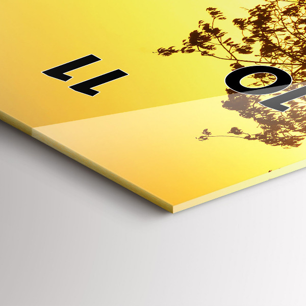 Zegar ścienny pionowy Mgła o wschodzie słońca