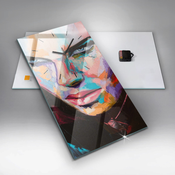 Zegar ścienny pionowy Portret kobiety