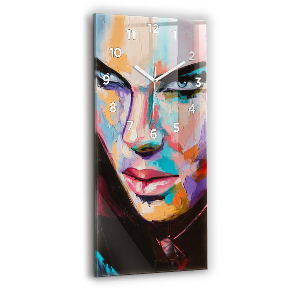 Zegar ścienny pionowy Portret kobiety
