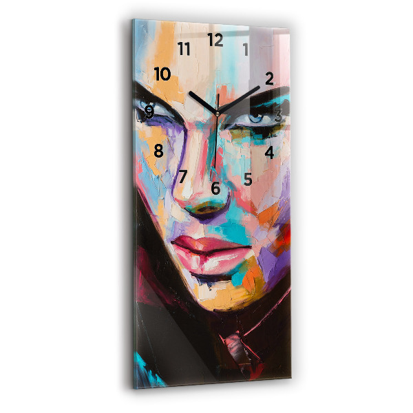 Zegar ścienny pionowy Portret kobiety