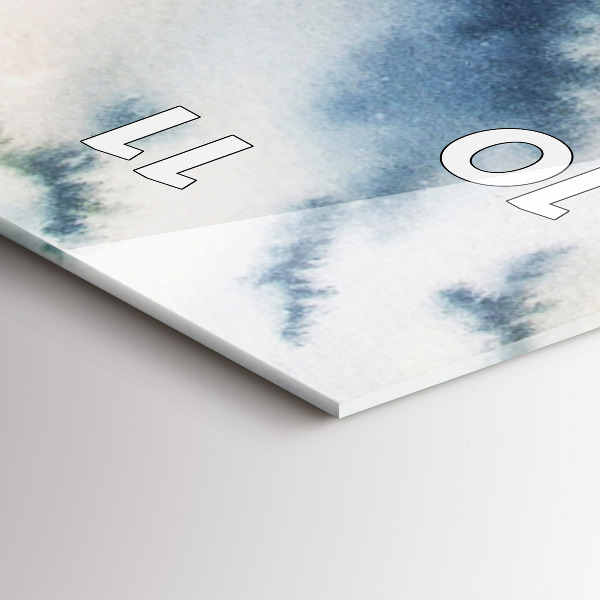 Zegar ścienny pionowy Rybak na jeziorze