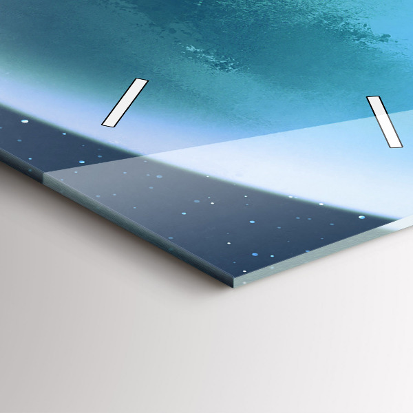 Zegar ścienny pionowy Człowiek na księżycu