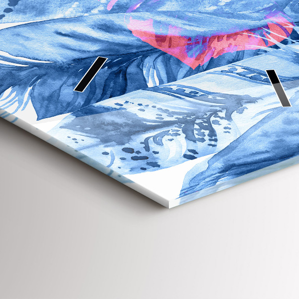 Zegar ścienny pionowy Kolorowe pióra