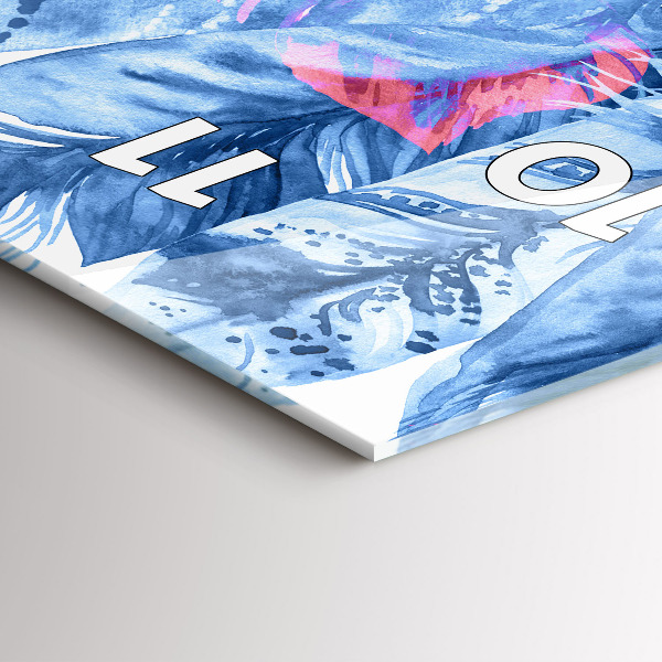 Zegar ścienny pionowy Kolorowe pióra