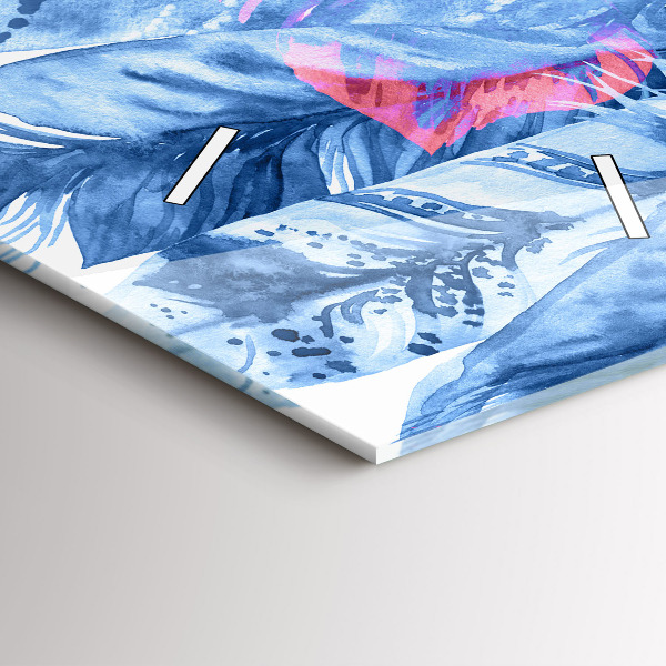 Zegar ścienny pionowy Kolorowe pióra