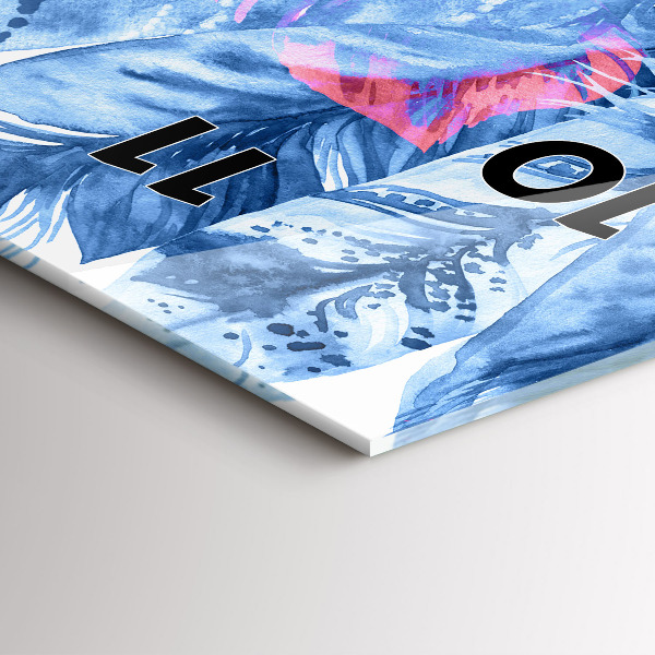 Zegar ścienny pionowy Kolorowe pióra