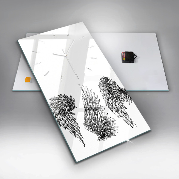 Zegar ścienny pionowy Skrzydła anioła