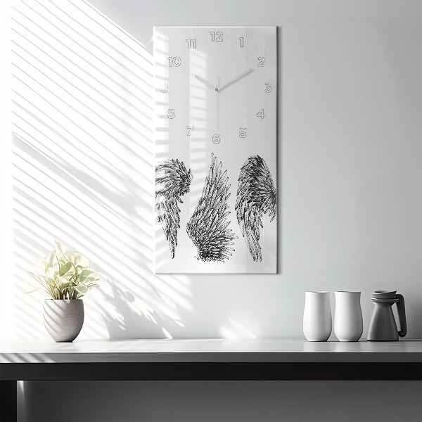 Zegar ścienny pionowy Skrzydła anioła