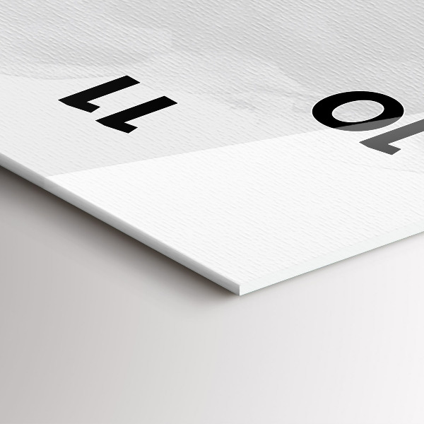 Zegar ścienny pionowy Grafika gitary