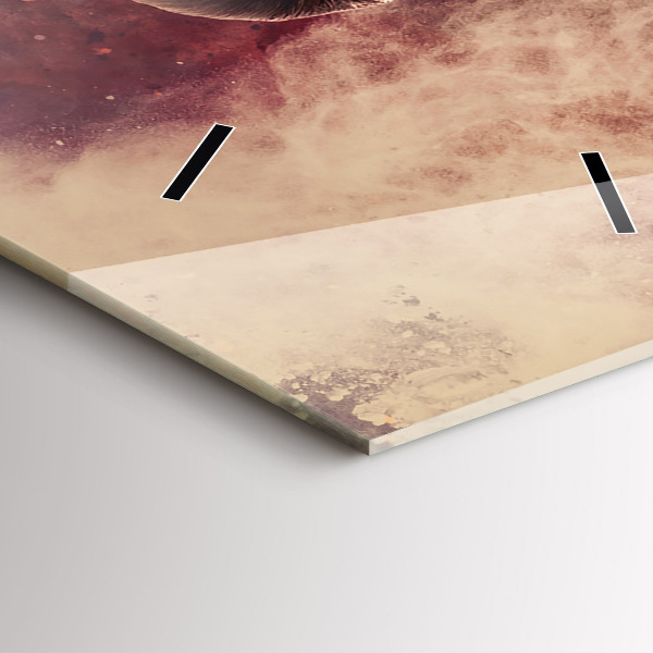 Zegar ścienny pionowy Kobieta i rower