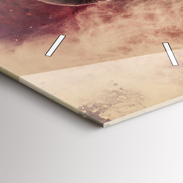 Zegar ścienny pionowy Kobieta i rower