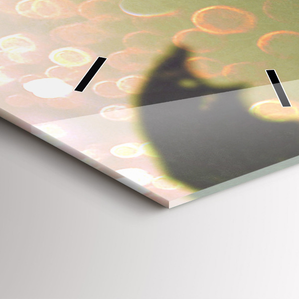 Zegar ścienny pionowy Ludzie z parasolami