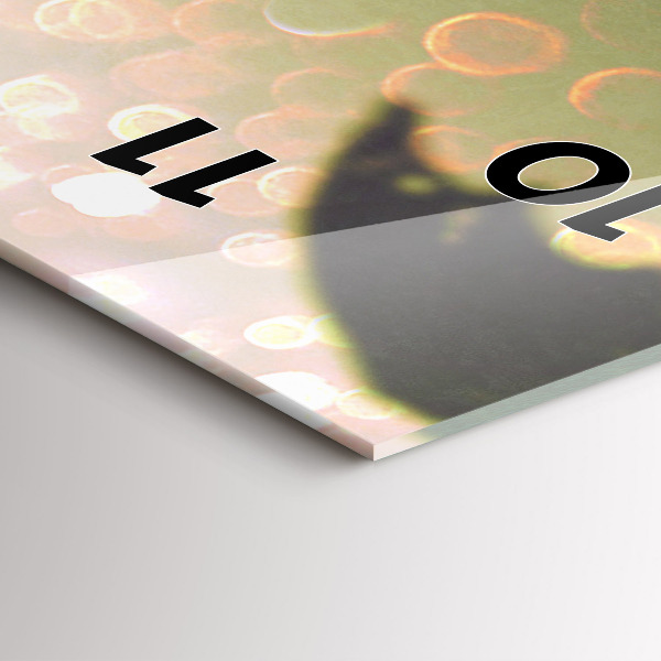 Zegar ścienny pionowy Ludzie z parasolami