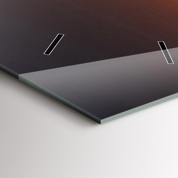 Zegar ścienny pionowy Biegacz i zachód słońca