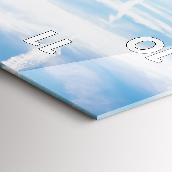 Zegar ścienny pionowy Łąka Lawenda