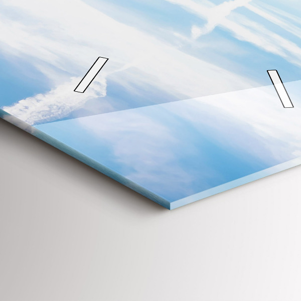 Zegar ścienny pionowy Łąka Lawenda