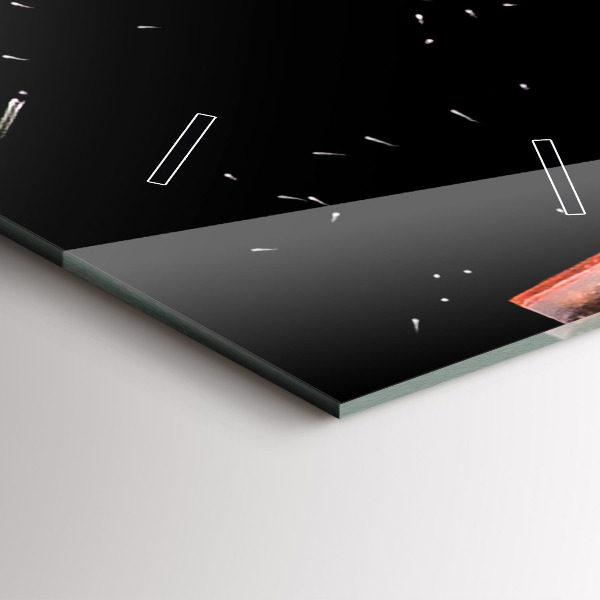 Zegar szklany pionowy Drink z lodem