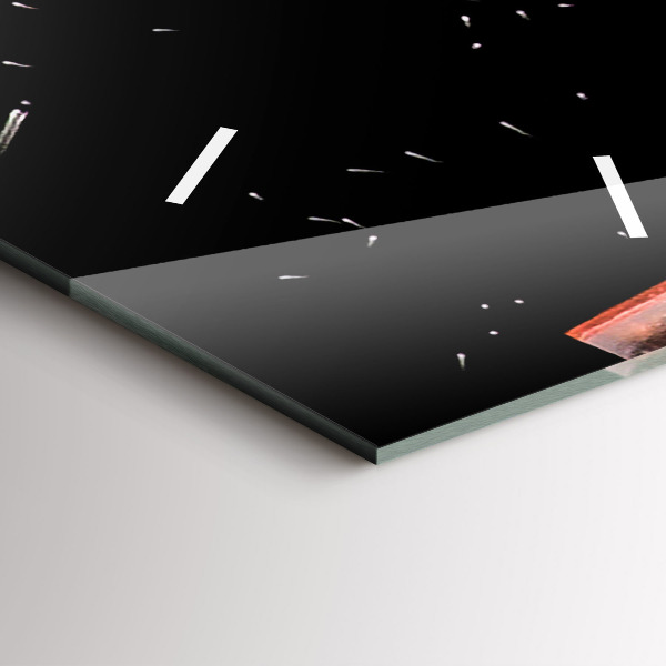 Zegar szklany pionowy Drink z lodem