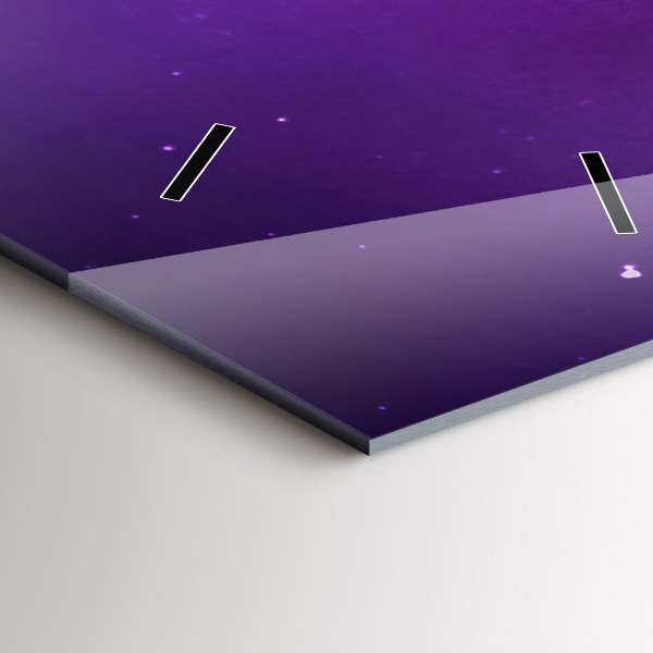 Zegar ścienny pionowy Zorza polarna